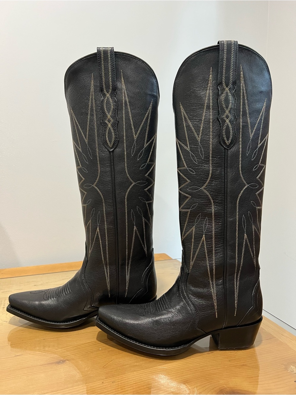 Tecovas Loretta midnight Western Embroidered Boots Black US 6.5